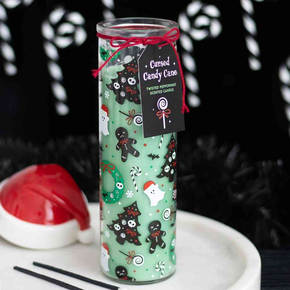 Something Different - Merry Creepmas Cursed Candy Cane Tube Geurkaars - Multicolours